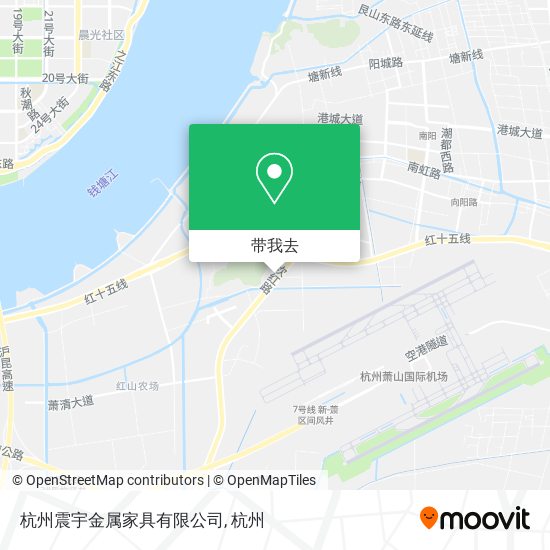 杭州震宇金属家具有限公司地图