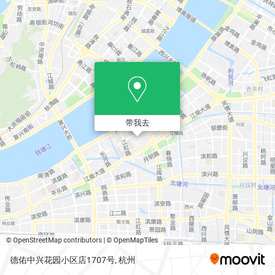 德佑中兴花园小区店1707号地图