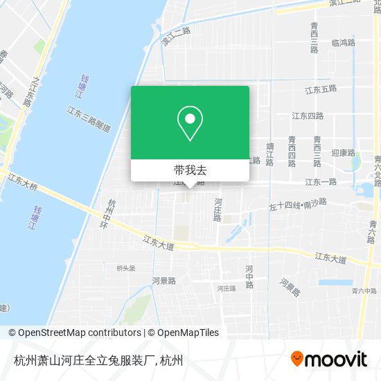 杭州萧山河庄全立兔服装厂地图