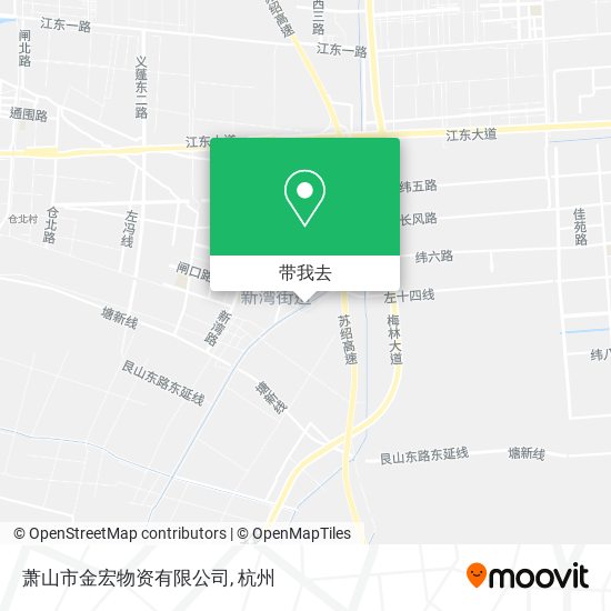 萧山市金宏物资有限公司地图