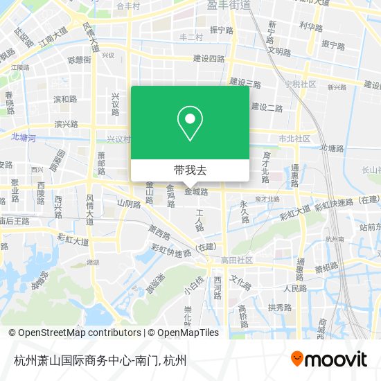 杭州萧山国际商务中心-南门地图