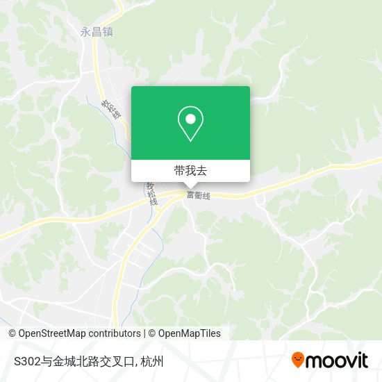 S302与金城北路交叉口地图
