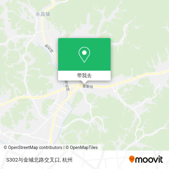 S302与金城北路交叉口地图