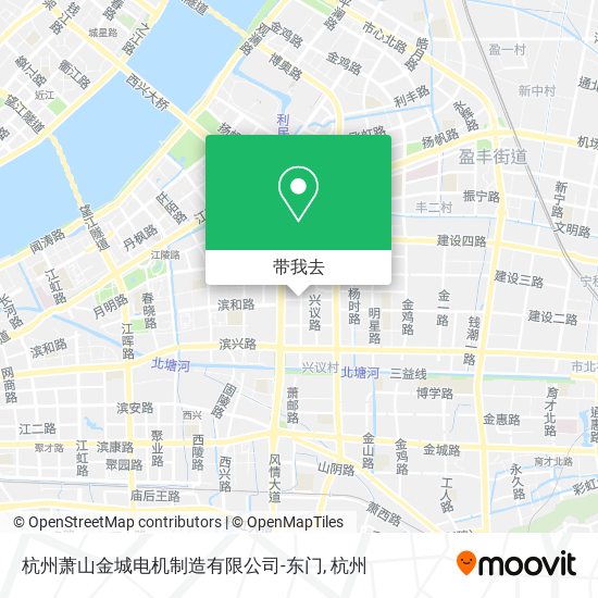 杭州萧山金城电机制造有限公司-东门地图