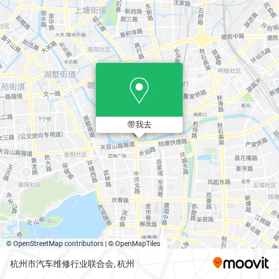 杭州市汽车维修行业联合会地图