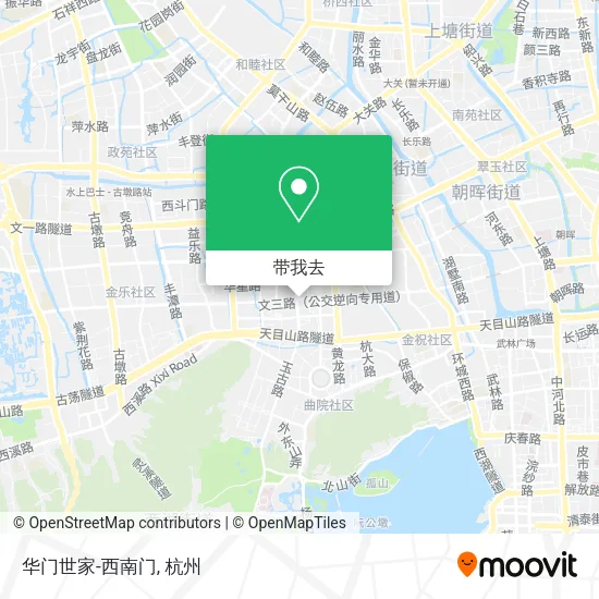 华门世家-西南门地图