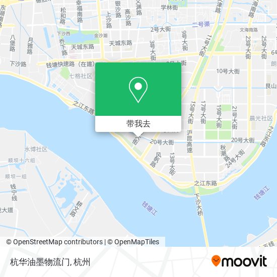 杭华油墨物流门地图