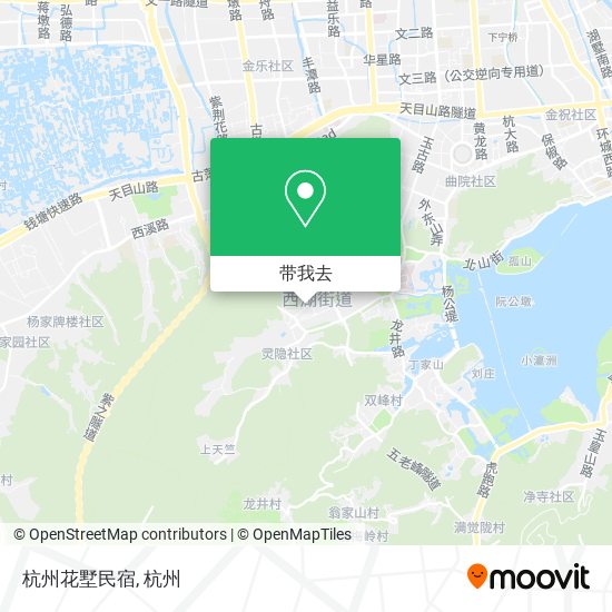 杭州花墅民宿地图