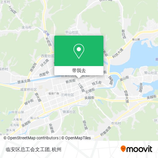 临安区总工会文工团地图