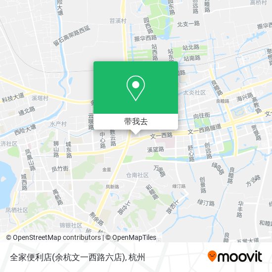 全家便利店(余杭文一西路六店)地图