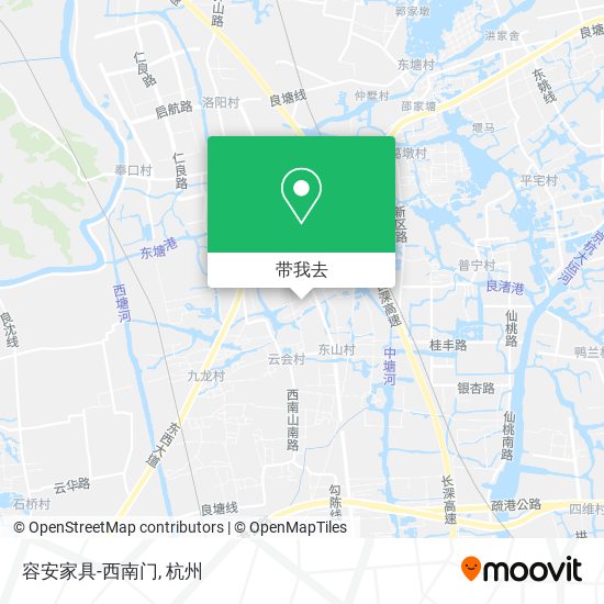 容安家具-西南门地图