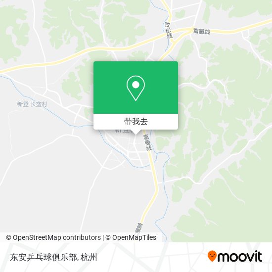 东安乒乓球俱乐部地图
