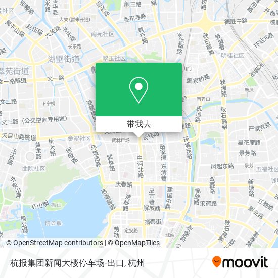 杭报集团新闻大楼停车场-出口地图