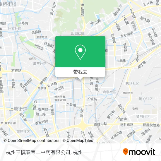 杭州三慎泰宝丰中药有限公司地图