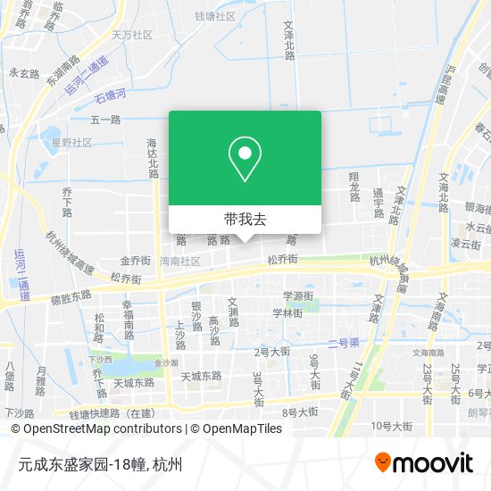 元成东盛家园-18幢地图