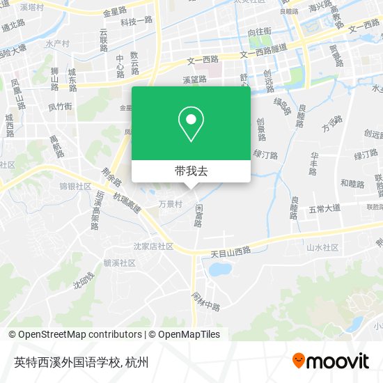 英特西溪外国语学校地图