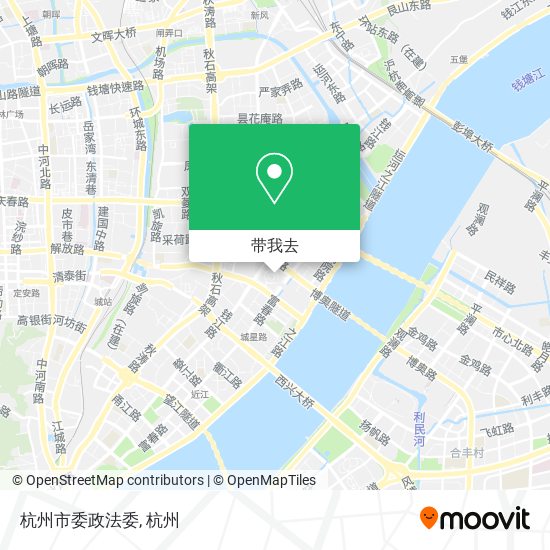 杭州市委政法委地图