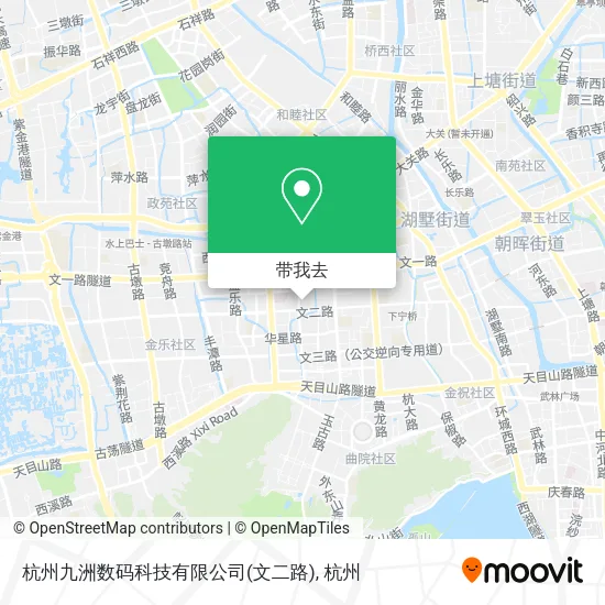 杭州九洲数码科技有限公司(文二路)地图