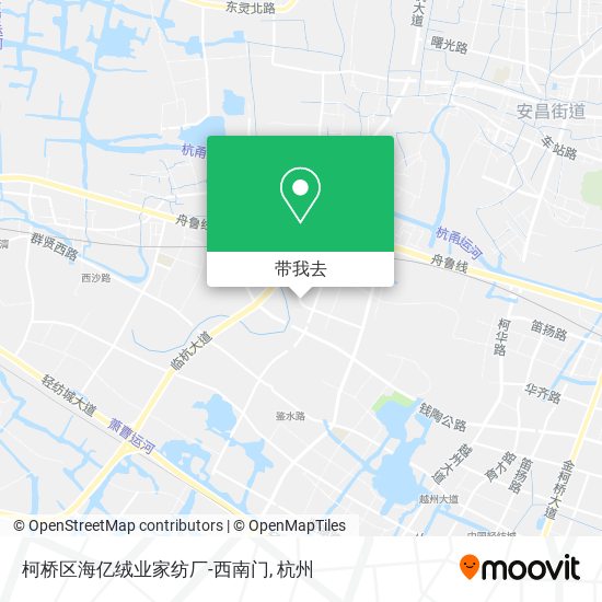 柯桥区海亿绒业家纺厂-西南门地图