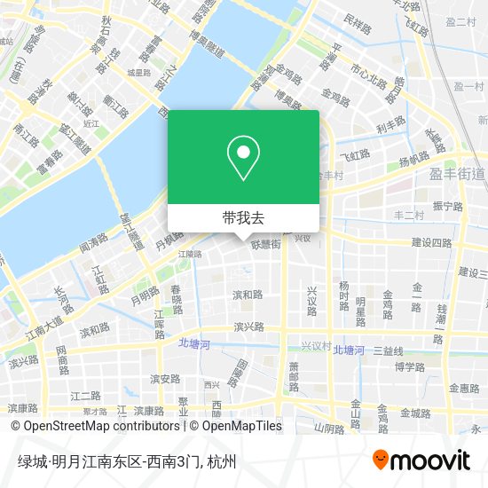 绿城·明月江南东区-西南3门地图