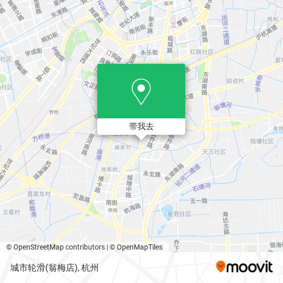 城市轮滑(翁梅店)地图