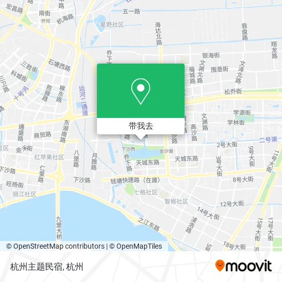 杭州主题民宿地图