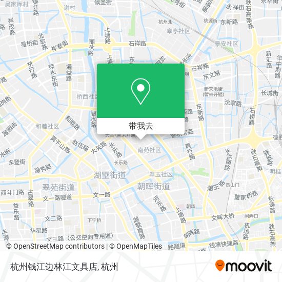 杭州钱江边林江文具店地图