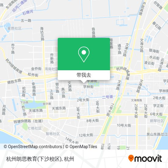 杭州朗思教育(下沙校区)地图