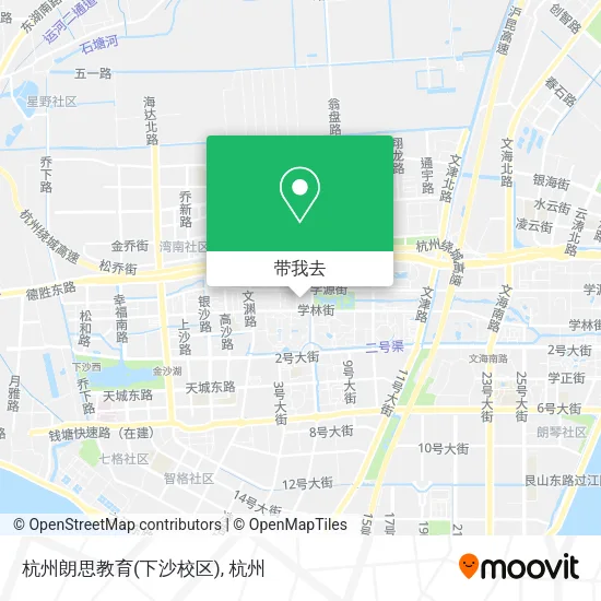 杭州朗思教育(下沙校区)地图