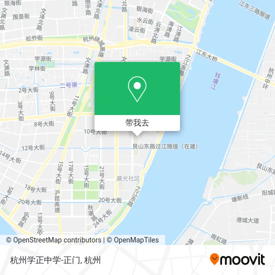 杭州学正中学-正门地图