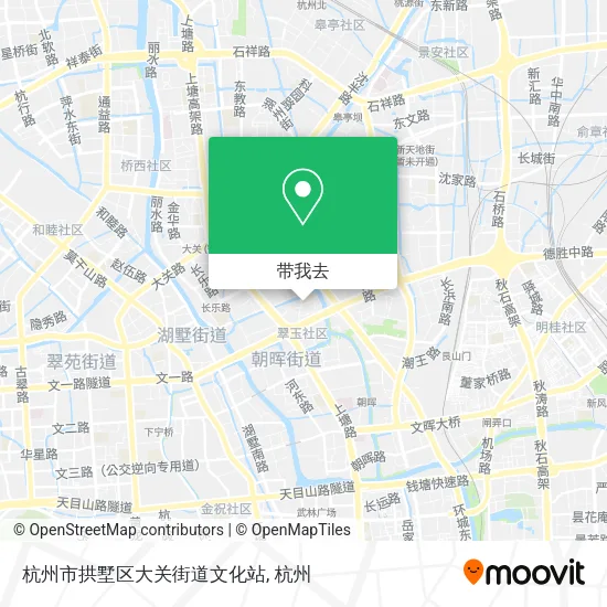 杭州市拱墅区大关街道文化站地图