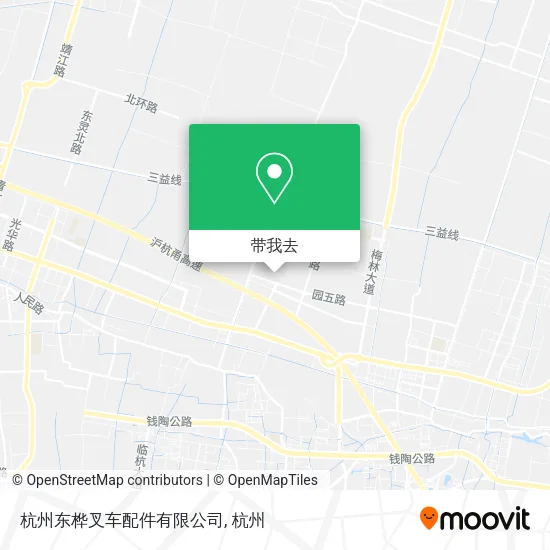杭州东桦叉车配件有限公司地图