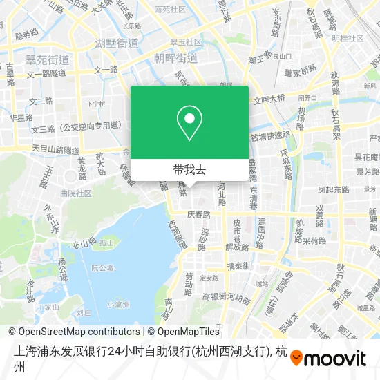 上海浦东发展银行24小时自助银行(杭州西湖支行)地图