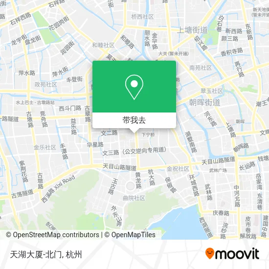 天湖大厦-北门地图