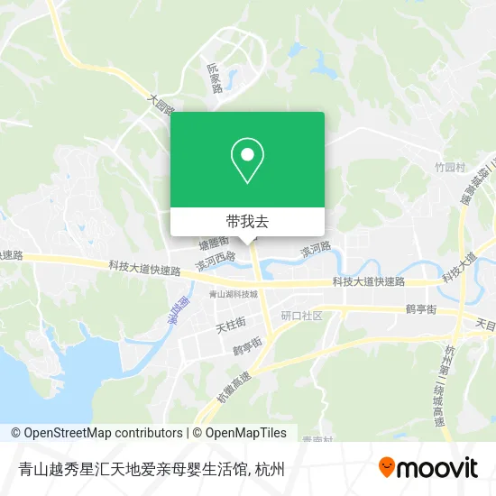 青山越秀星汇天地爱亲母婴生活馆地图