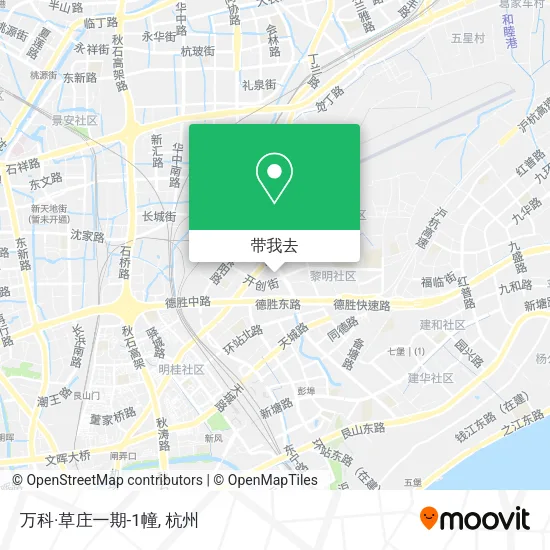 万科·草庄一期-1幢地图