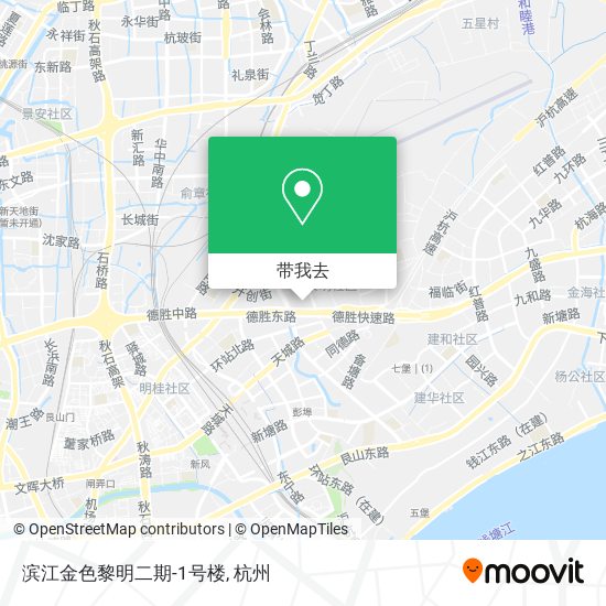 滨江金色黎明二期-1号楼地图