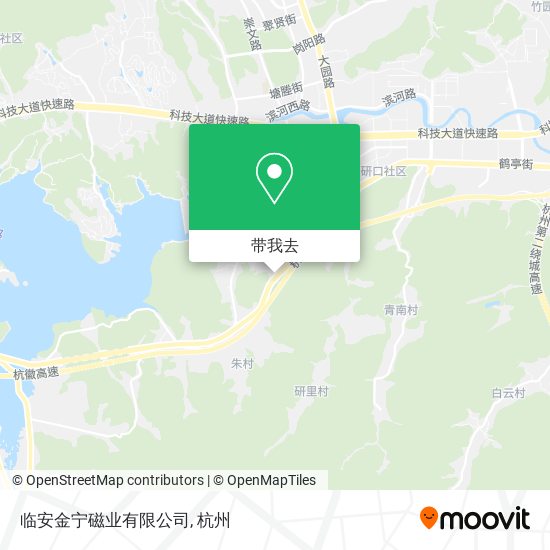 临安金宁磁业有限公司地图