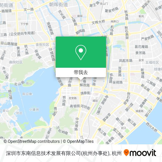深圳市东南信息技术发展有限公司(杭州办事处)地图