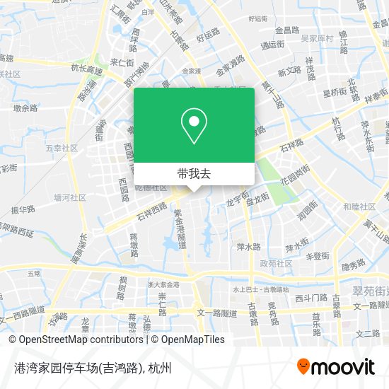 港湾家园停车场(吉鸿路)地图