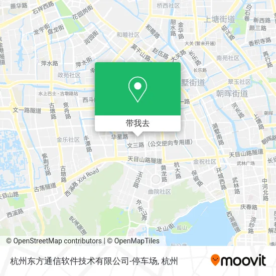 杭州东方通信软件技术有限公司-停车场地图