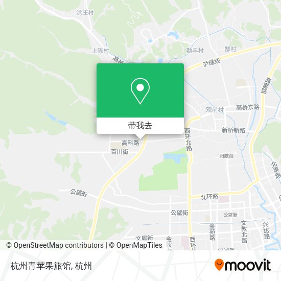 杭州青苹果旅馆地图