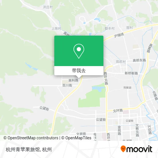 杭州青苹果旅馆地图