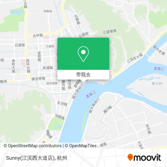 Sunny(江滨西大道店)地图