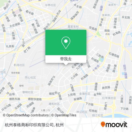 杭州泰格商标印织有限公司地图