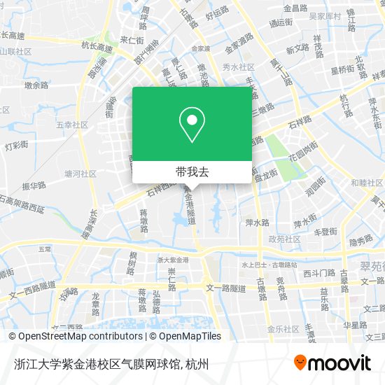 浙江大学紫金港校区气膜网球馆地图