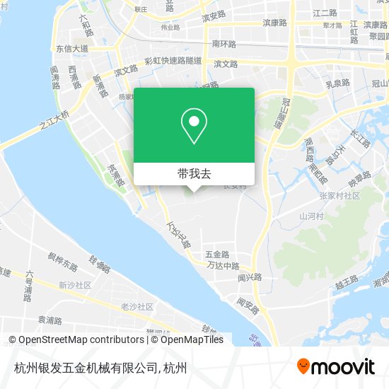 杭州银发五金机械有限公司地图