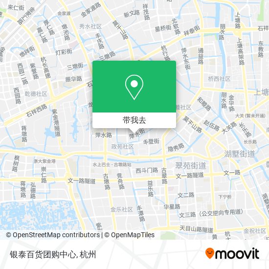 银泰百货团购中心地图