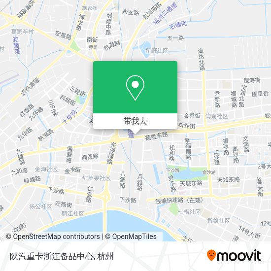 陕汽重卡浙江备品中心地图