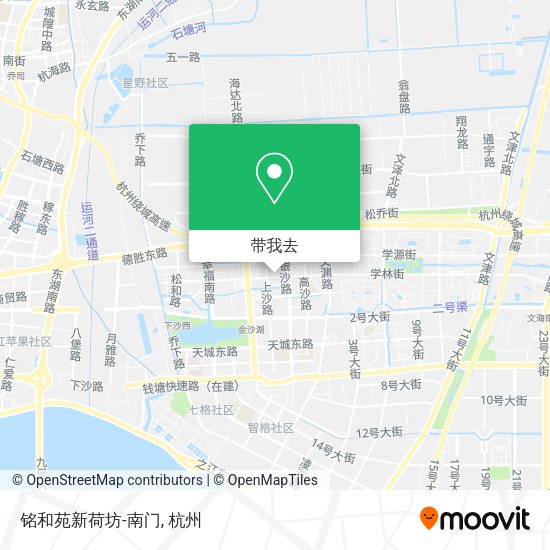铭和苑新荷坊-南门地图